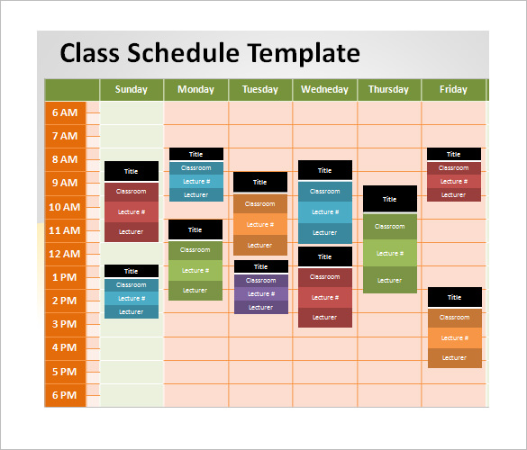 PowerPoint Schedule Template – 8+ Free Word, Excel, PPT Format 