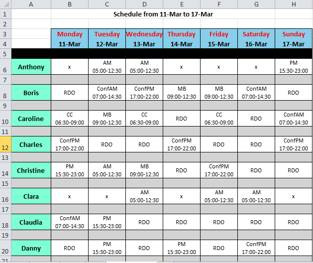 roster schedule Londa.britishcollege.co