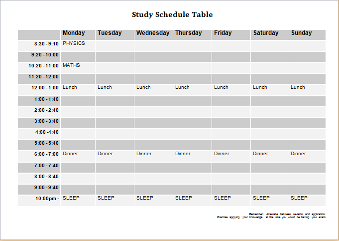 27 Images of Schedule Table Template | leseriail.com