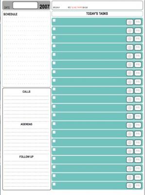 Daily Agenda Template | D*I*Y Planner