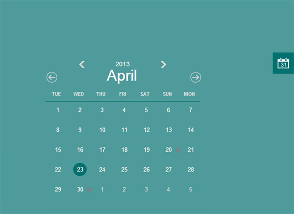 26+ HTML Calendar Templates – Free HTML, PSD, CSS Format Download 