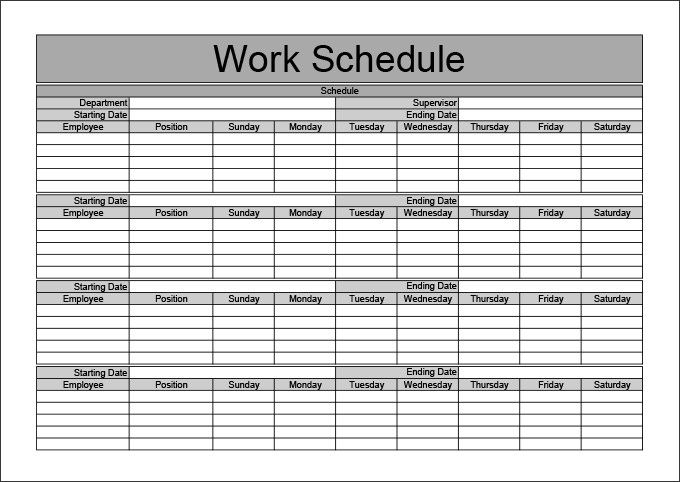 Monthly Work Schedule Templates 2015 New Calendar Template Site 