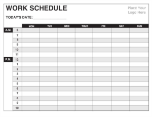 Employee Schedule Template Free Work Schedule Templates For Word 