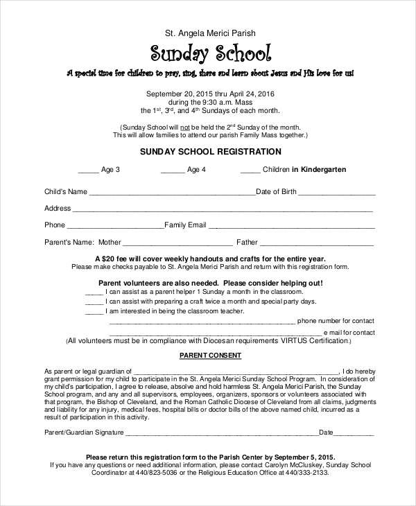 Sunday School Certificate Template 5+ Free Word, Excel, PDF 