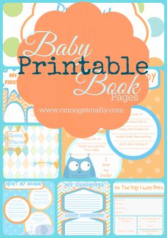 DIY Baby Book With Free Printables | Diy baby, Free printables and 