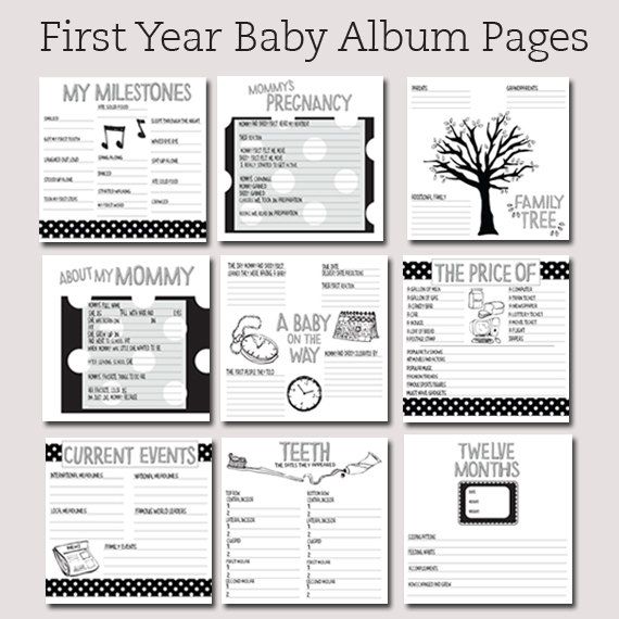 DIY Baby Book With Free Printables | Diy baby, Free printables and 