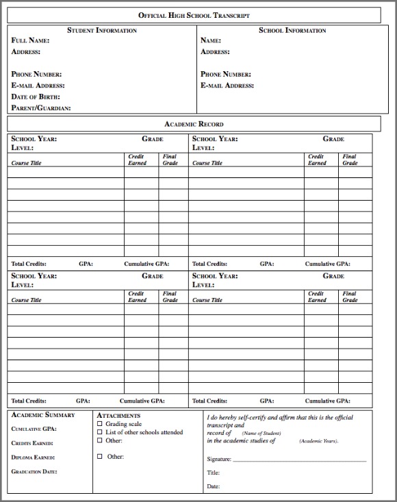 13 Images of Abeka High School Transcript Template.pdf