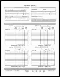 Free Homeschool High School Transcript Template