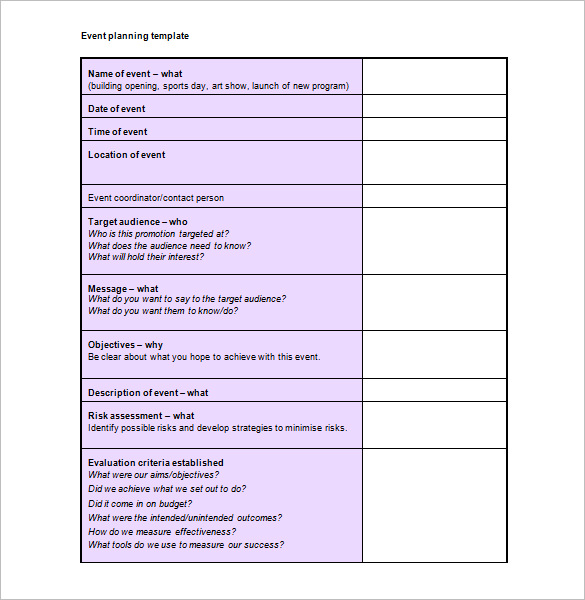 Event Schedule Templates – 14+ Free Word, Excel, PDF Format 