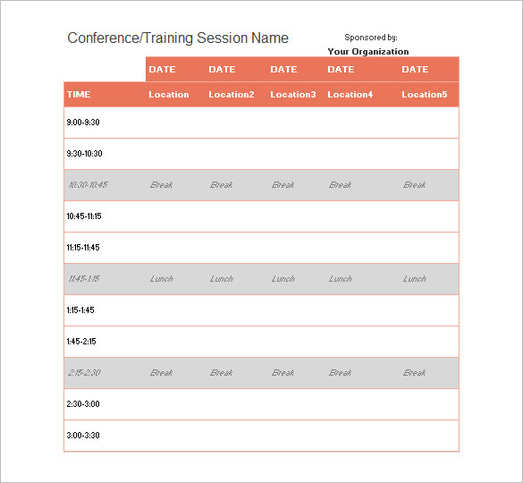 Microsoft Word 2013 Schedule Template YouTube