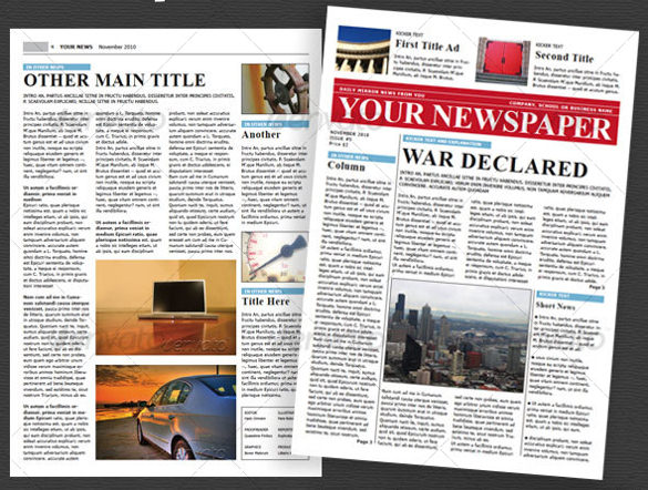 Wonderful Free Templates to Create Newspapers for your Class 