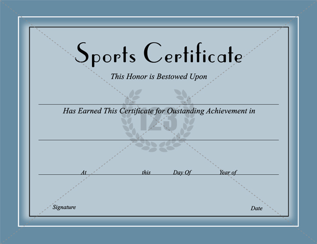 Award them with Best Sports Certificates Template for best 