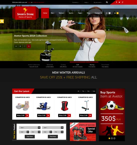 30+ Sports Website Themes & Templates | Free & Premium Templates