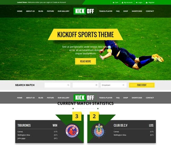 free sports template sport zone template free website templates in 