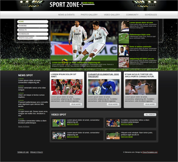30+ Sports Website Themes & Templates | Free & Premium Templates