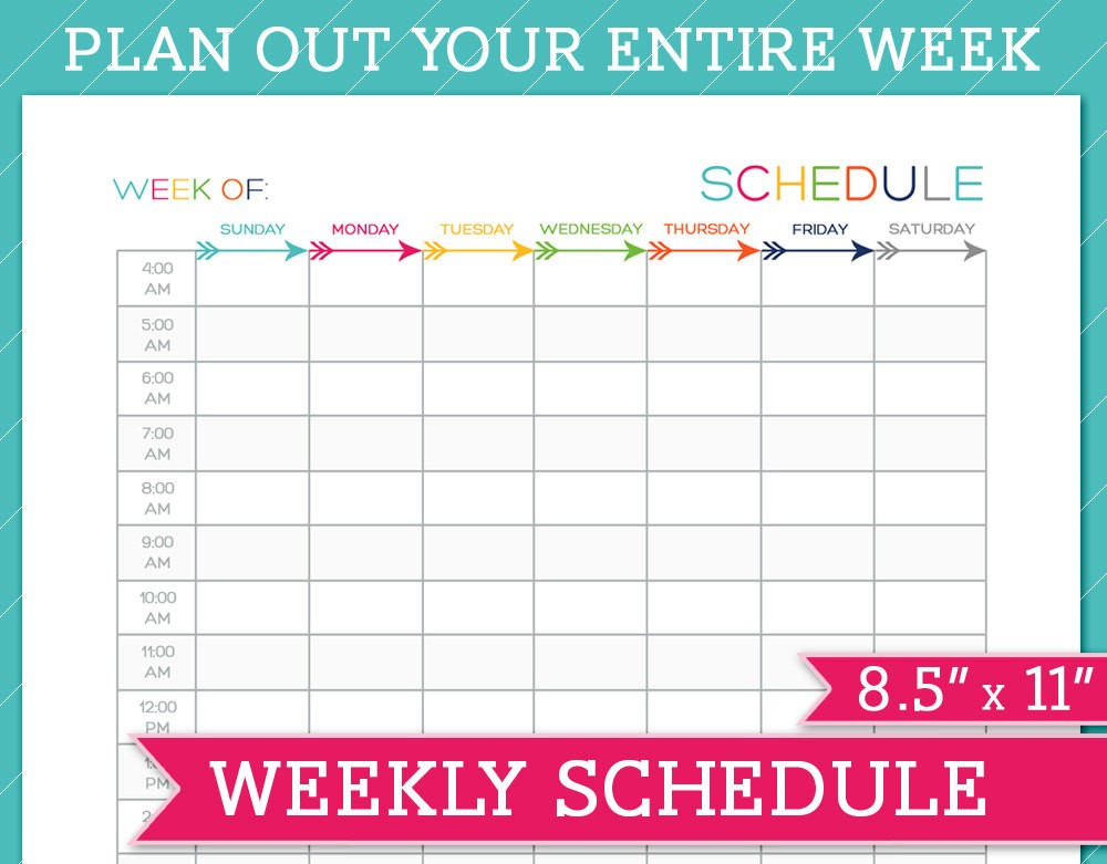 schedule template weekly Londa.britishcollege.co