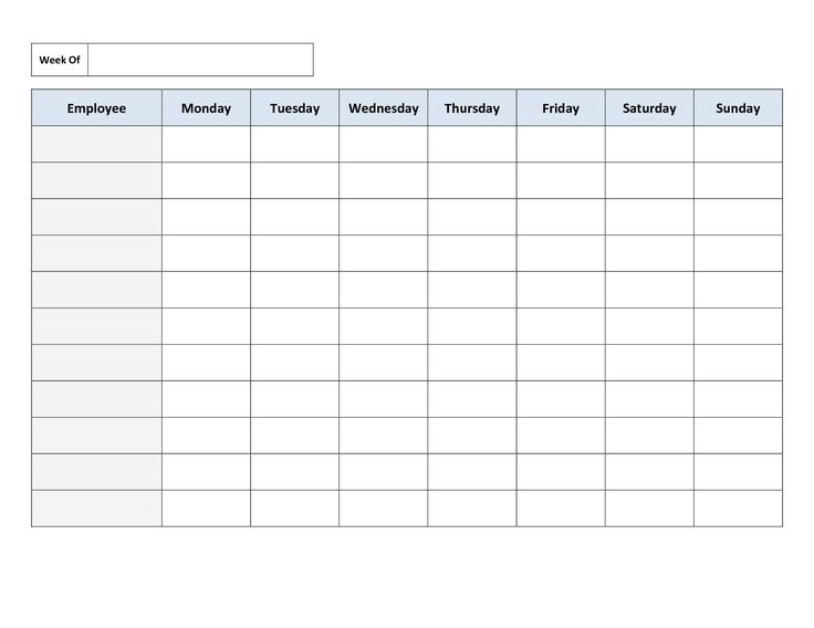 Weekly Work Schedule Template 14+ Free Word, Excel, PDF, Format 