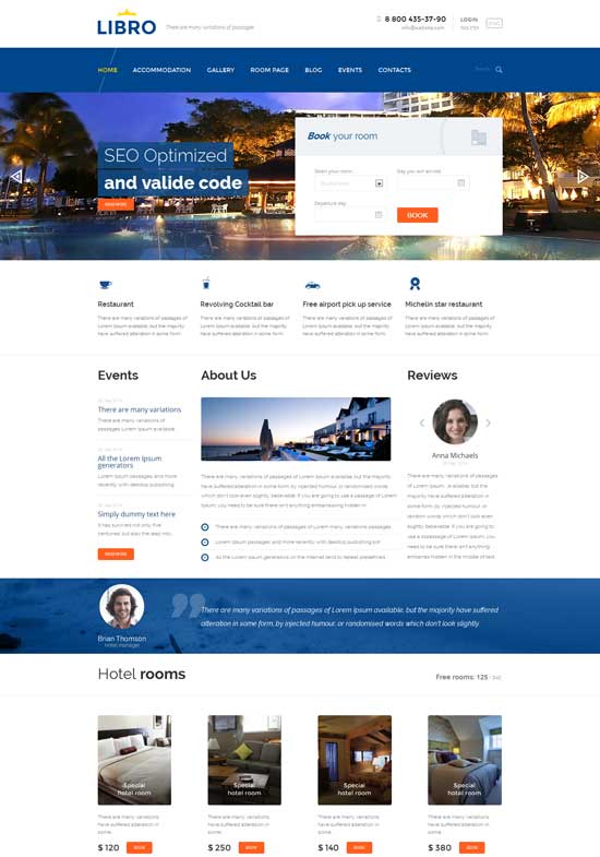 70+ Best Hotel Website Templates Free & Premium freshDesignweb