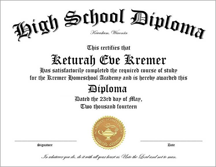 High School Diploma Wording 25 High School Diploma Templates Free 