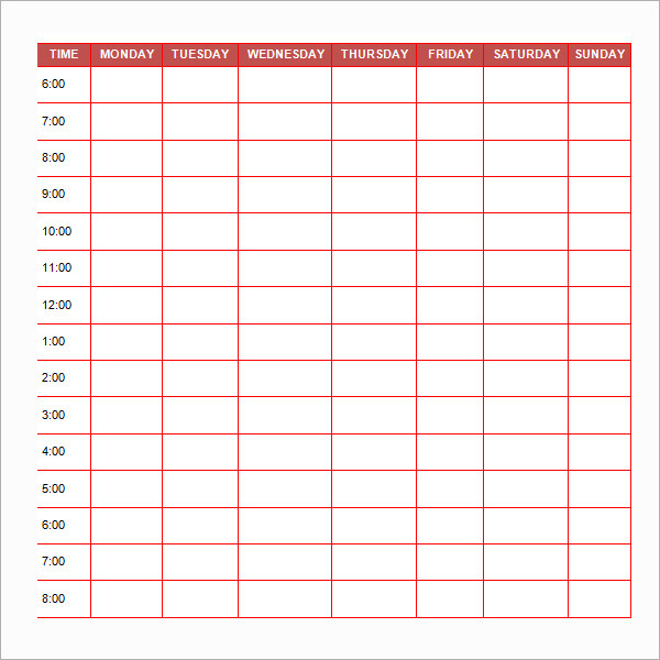 life schedule template Londa.britishcollege.co