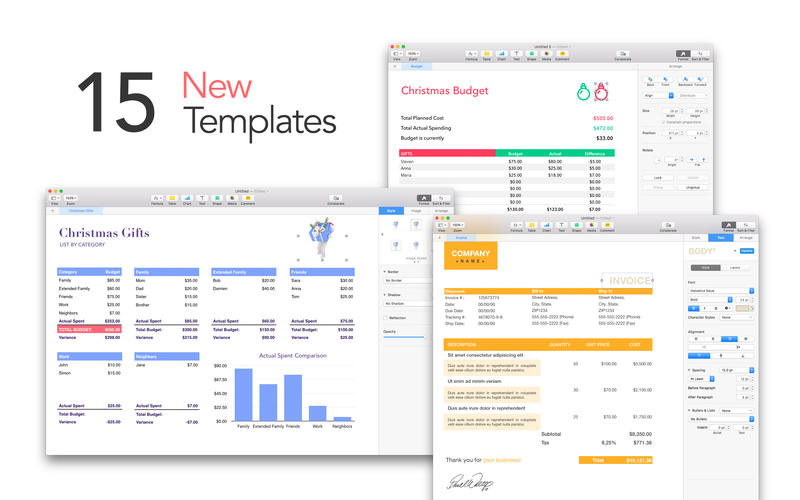 Templates for Mac Numbers Milviamaglione.com