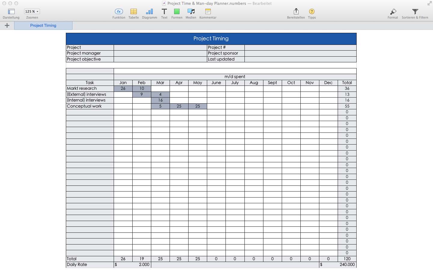 Templates for Numbers Pro for Mac | Made for Use