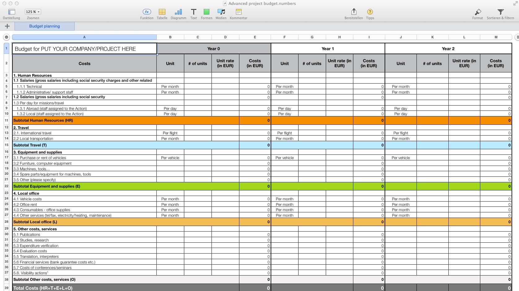 Templates for Numbers Pro for Mac | Made for Use