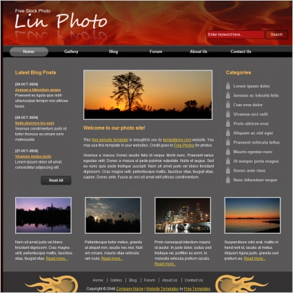 lin photo Free website templates in css, html, js format for free 