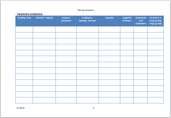 28 Images of Training Plan Template Word | adornpixels.com