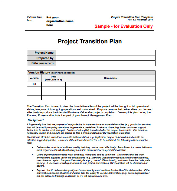 Project Plan Template 23+ Free Word, Excel, PDF Format Download 