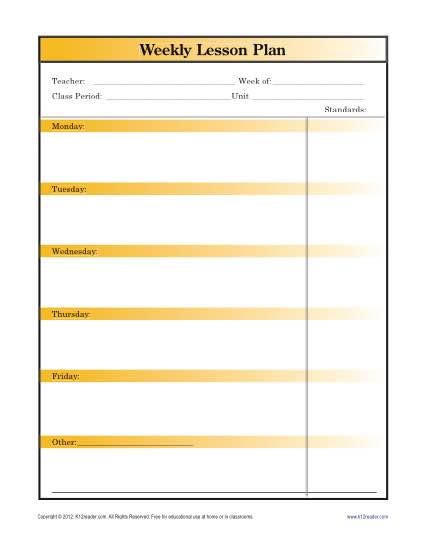 High School English Template # 1 | Teacherplanet.com