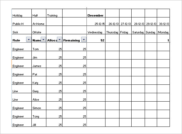 Vacation Schedule Templates 10+ Free Word, Excel, PDF Format 