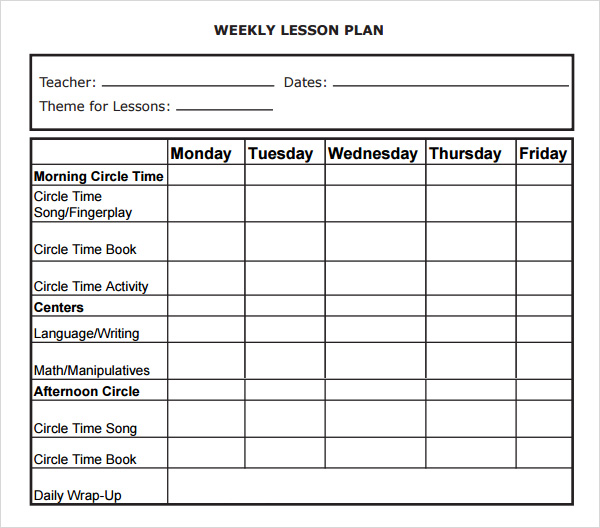 monthly lesson plans Londa.britishcollege.co