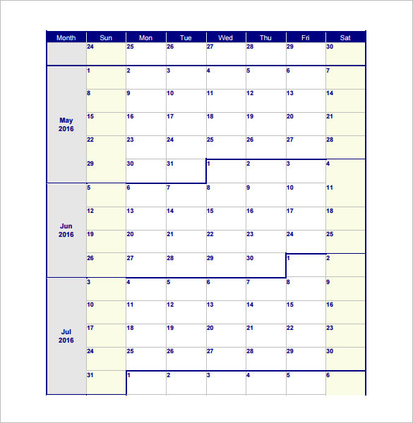 blank monthly schedule Londa.britishcollege.co