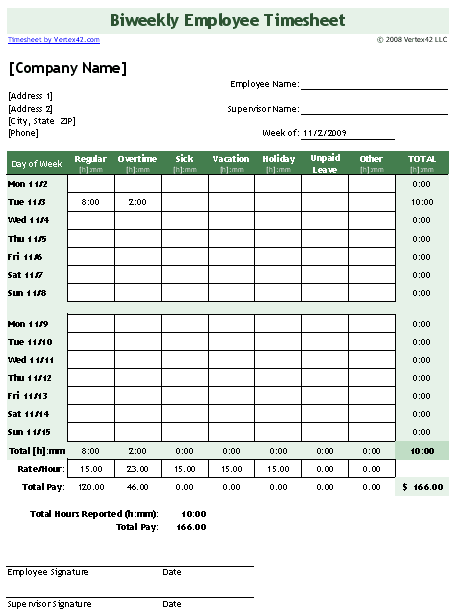 25+ Excel Timesheet Templates – Free Sample, Example Format 