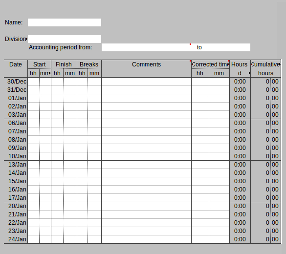 Free Work Schedule Templates for Word and Excel