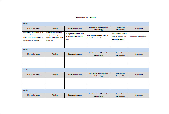 Work Plan Template 14+ Free Word, PDF Documents Download | Free 