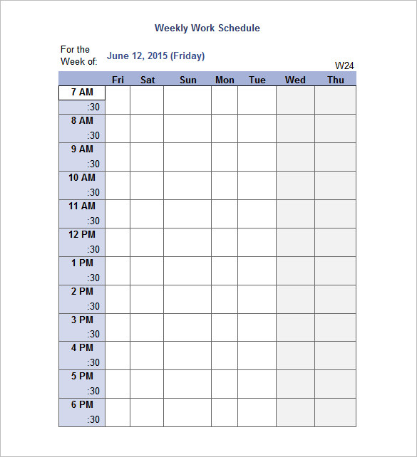 Monthly Employee Schedule Template | beneficialholdings.info