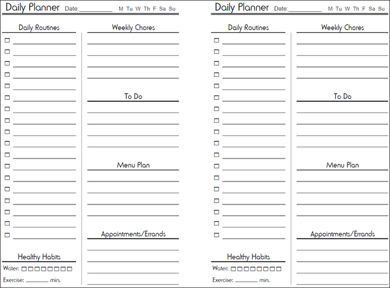 Sample Daily Planner. Daily Planner Template Daily Work Schedule 