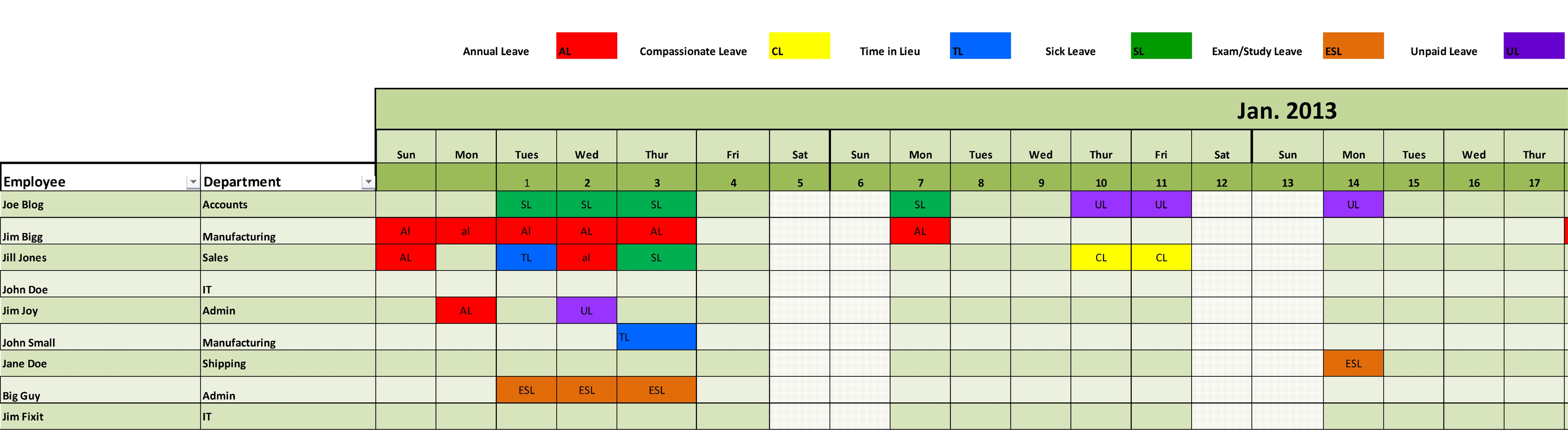 Year Schedule Template | fee schedule template