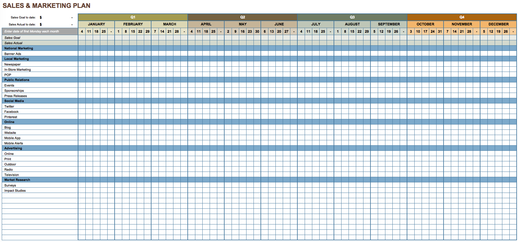 2013 Calendar Excel 11 free printable templates (xls/xlsx)