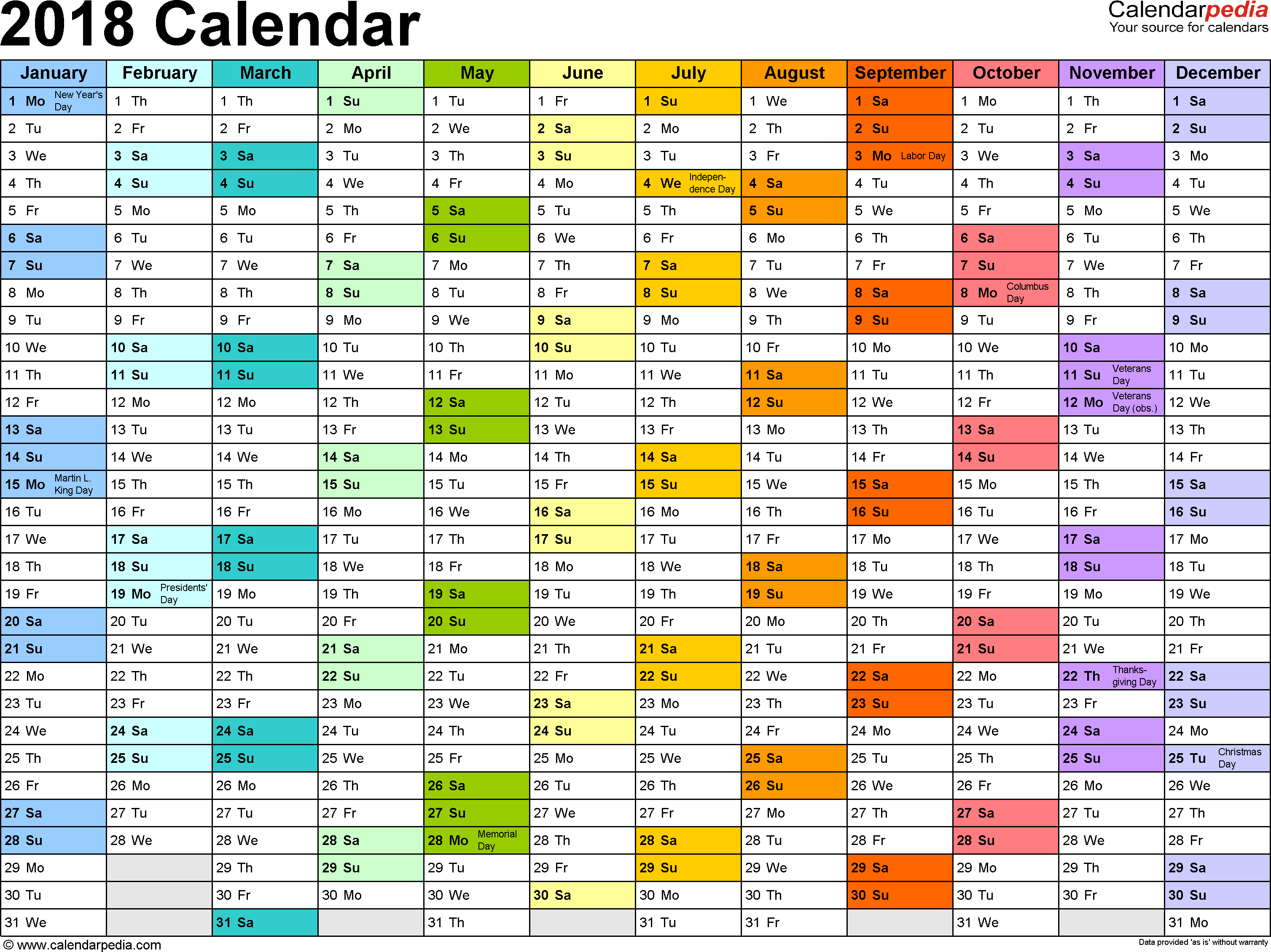 Excel Yearly Calendar Template | calendar month printable