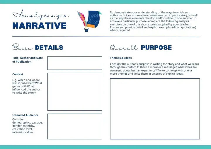 sample narrative plan template