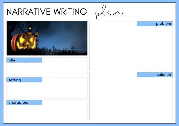 sample narrative plan template