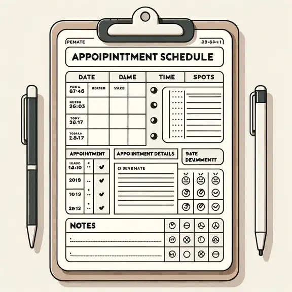 Appointment Schedule Template 02