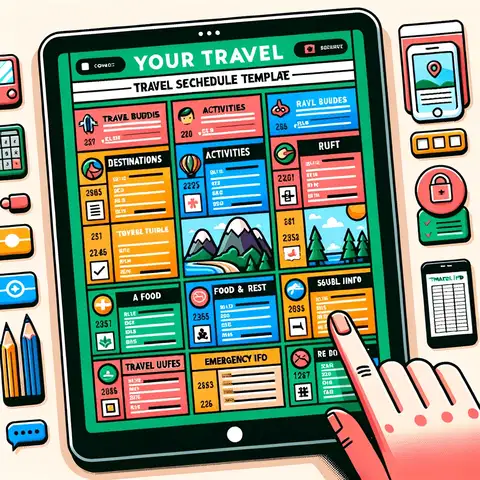 travel schedule template excel 01