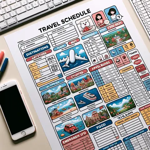 travel schedule template excel 05
