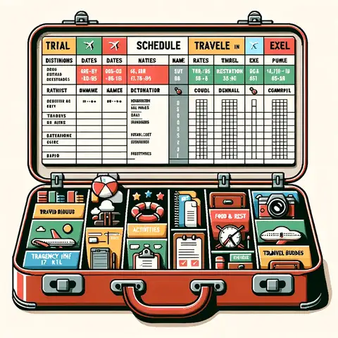 travel schedule template excel 06