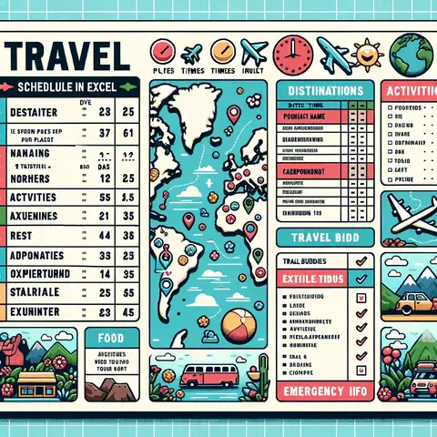 travel schedule template excel 08