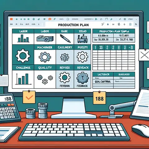 Production Plan Template Excel 04